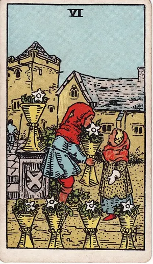 컵 6 타로 카드 (Six of Cups)