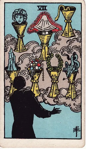 컵 7 타로 카드 (Seven of Cups)