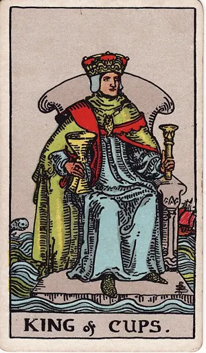 컵 킹 타로 카드 (King of Cups)