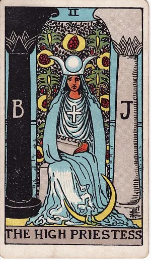 여사제 타로 카드 (The High Priestess)
