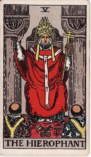 교황 타로 카드 (The Hierophant)