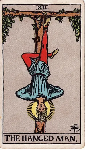 매달린 사람 타로 카드 (The Hanged Man)