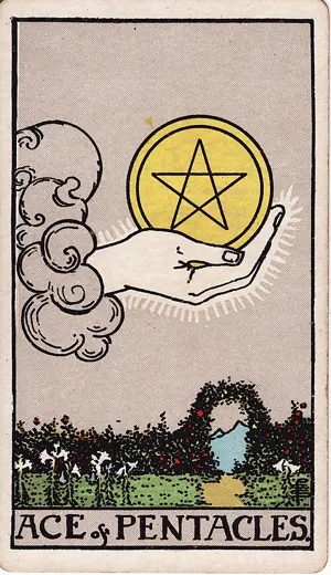 펜타클 에이스 타로 카드 (Ace of Pentacles)