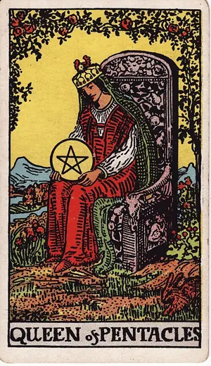 펜타클 퀸 타로 카드 (Queen of Pentacles)