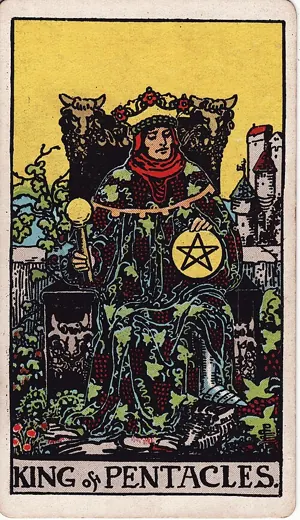 펜타클 킹 타로 카드 (King of Pentacles)