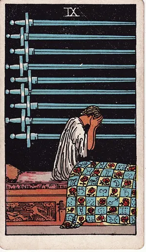 소드 9 타로 카드 (Nine of Swords)