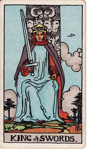 소드 킹 타로 카드 (King of Swords)