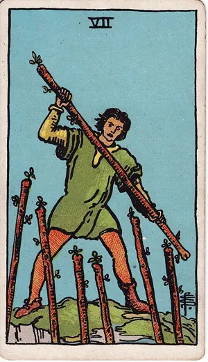 완드 7 타로 카드 (Seven of Wands)