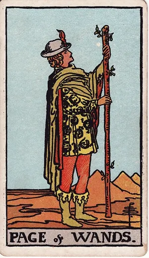 완드 페이지 타로 카드 (Page of Wands)