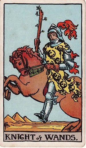 완드 나이트 타로 카드 (Knight of Wands)