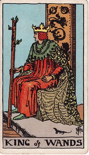 완드 킹 타로 카드 (King of Wands)